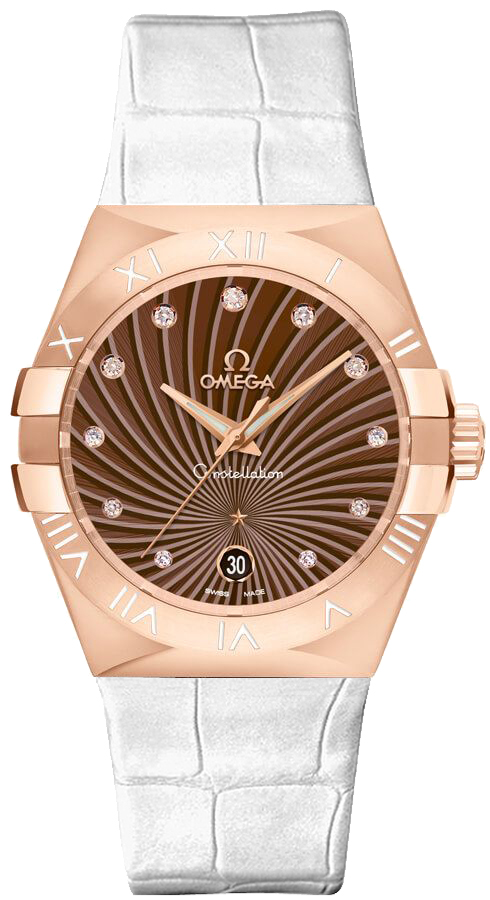 Omega Constellation Watches Ladies Brown Battery Operated Quartz 12353356063001-WHITE Watch