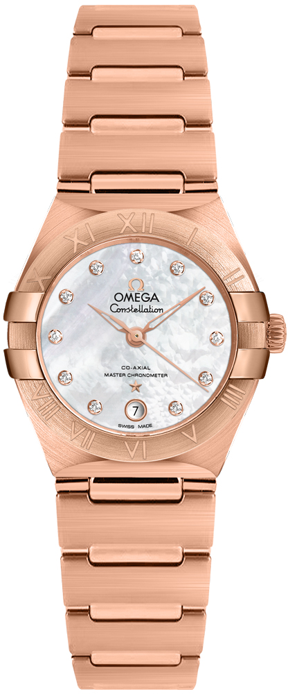 Omega Constellation Watches Ladies Pearl White Self winding Automatic Chronometer 13150292055001 Watch