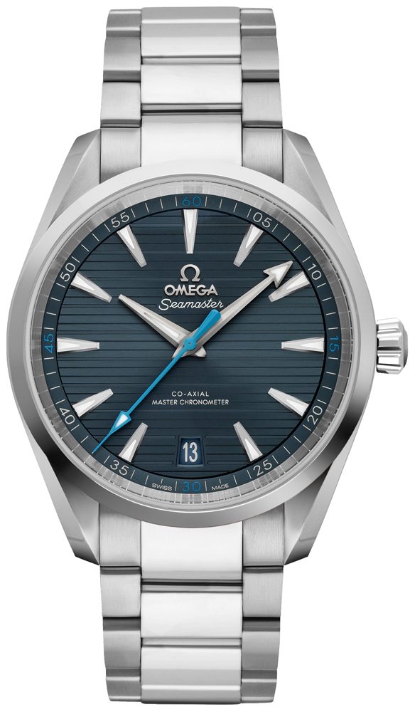 Omega Seamaster Aqua Terra Watches Mens Teak Blue Self winding Automatic Chronometer 22010412103002 Watch