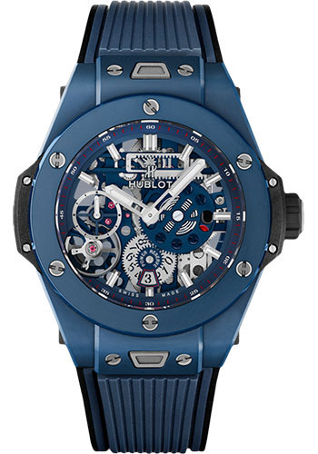 Hublot Big Bang Watches  Matte Skeleton Blue Manual Winding 414EX5123RX Watch
