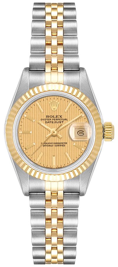 Rolex Lady-Datejust Watches Ladies Champagne Tapestry Self winding Automatic 69173-CHPTSJ Watch