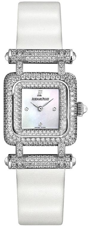 Audemars Piguet Deva Watches Ladies Pearl White Battery Operated Quartz 67421BC-ZZ-A011LZ-01 Watch
