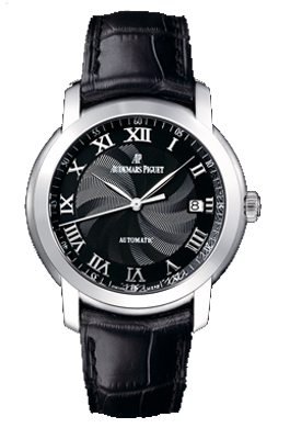 Audemars Piguet Jules Audemars Watches Mens Guilloche Black Self winding Automatic 15120BC-OO-A002CR-03 Watch