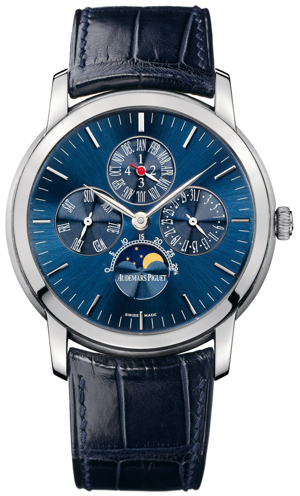 Audemars Piguet Jules Audemars Watches Mens Guilloche Blue Self winding Automatic 26000PT-OO-D028CR-01 Watch
