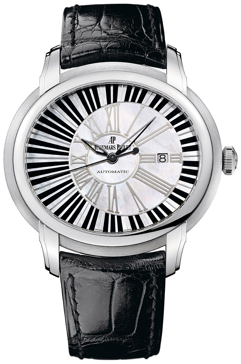 Audemars Piguet Millenary Watches Mens Mother of Pearl Piano White Self winding Automatic 15325BC-OO-D102CR-01 Watch