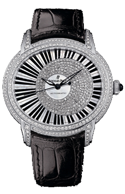Audemars Piguet Millenary Watches Mens Pearl White Self winding Automatic 15326BC-ZZ-D102CR-01 Watch