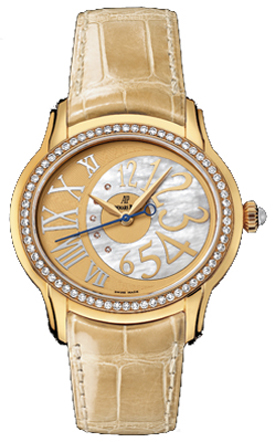 Audemars Piguet Millenary Watches Ladies Mother of Pearl Gold Self winding Automatic 77301BA-ZZ-D097CR-01 Watch