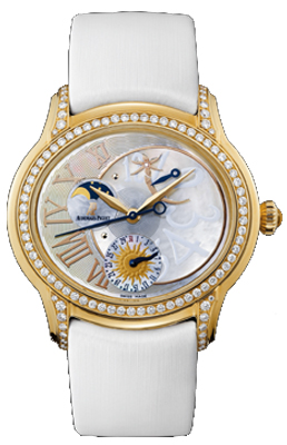 Audemars Piguet Millenary Watches Ladies Mother of Pearl White Self winding Automatic Chronometer 77315OR-ZZ-D013SU-01 Watch