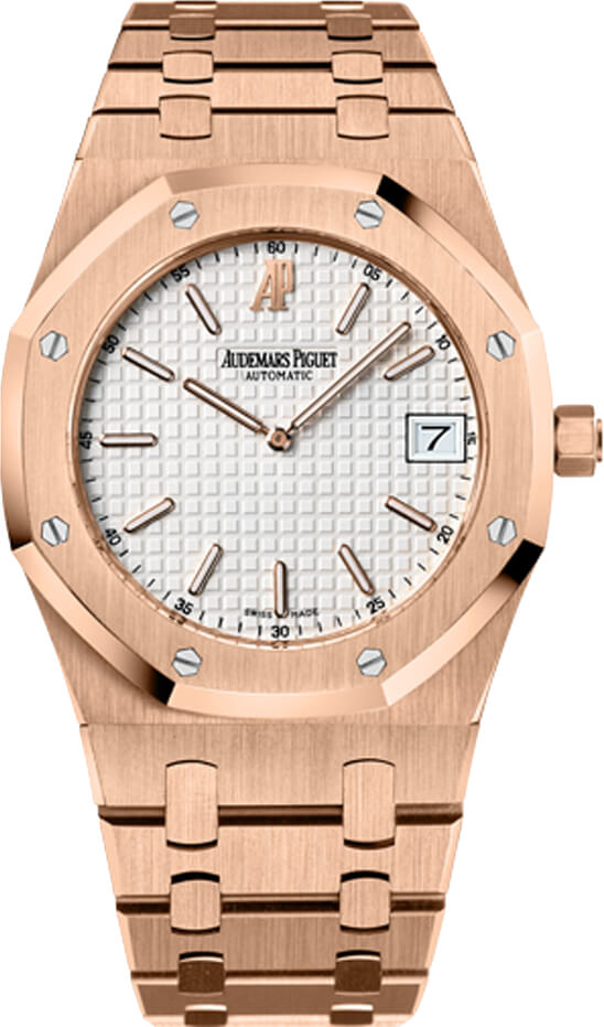 Audemars Piguet Royal Oak Watches Mens Guilloche White Self winding Automatic 15202OR-OO-0944OR-01 Watch