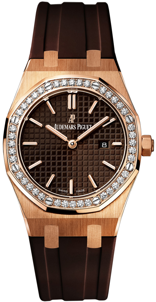 Audemars Piguet Royal Oak Watches Ladies Brown Battery Operated Quartz 67651OR-ZZ-D080CA-01 Watch