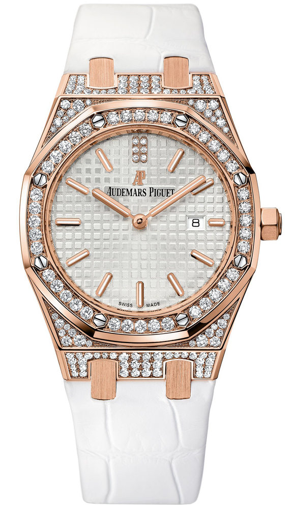 Audemars Piguet Royal Oak Watches Ladies Silver Battery Operated Quartz 67652OR-ZZ-D011CR-01 Watch