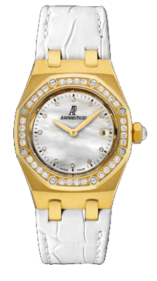 Audemars Piguet Royal Oak Watches Ladies Pearl White Battery Operated Quartz 67601BA-ZZ-D012CR-03 Watch