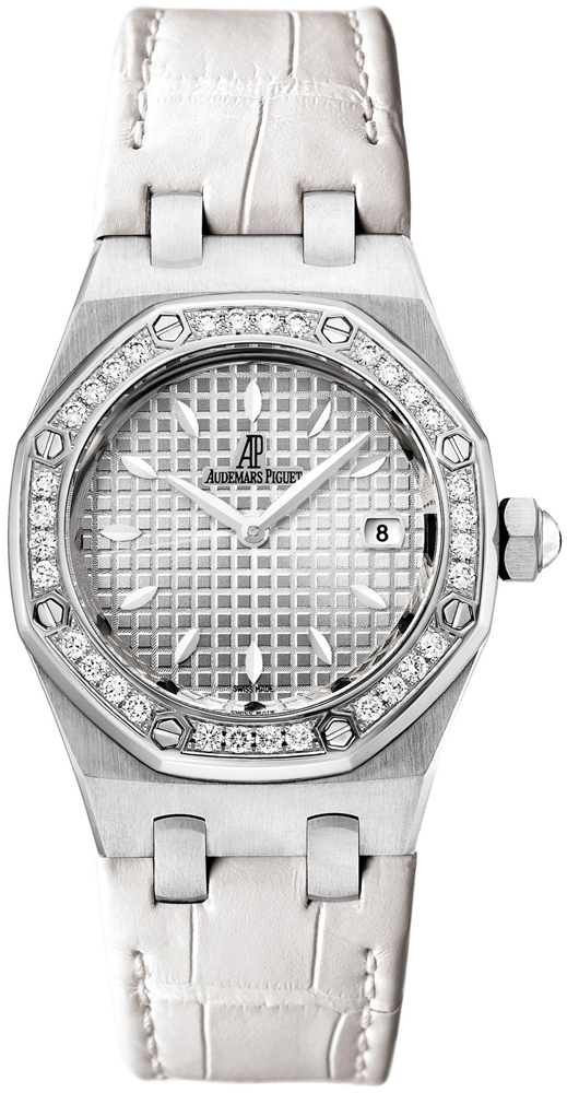 Audemars Piguet Royal Oak Watches Ladies Guilloche Silver Battery Operated Quartz 67601ST-ZZ-D012CR-02 Watch