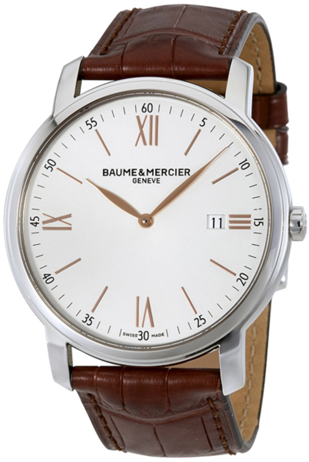 Baume & Mercier Classima Executives Watches Mens Silver Battery Operated Quartz MOA10144 Watch