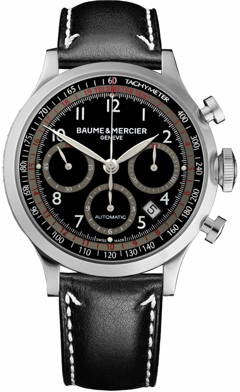 Baume & Mercier Capeland Watches Mens Black Self-winding Automatic MOA10001 Watch