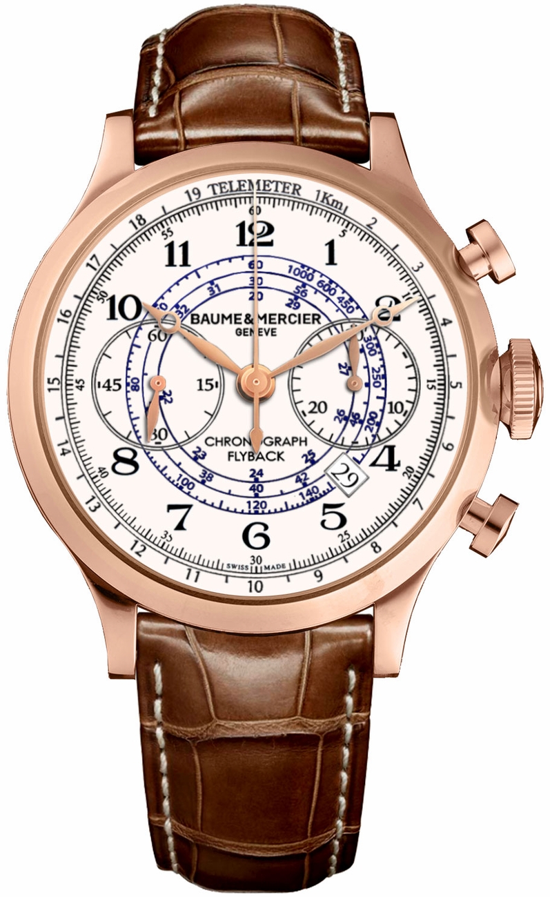 Baume & Mercier Capeland Watches Mens White Self-winding Automatic MOA10007 Watch