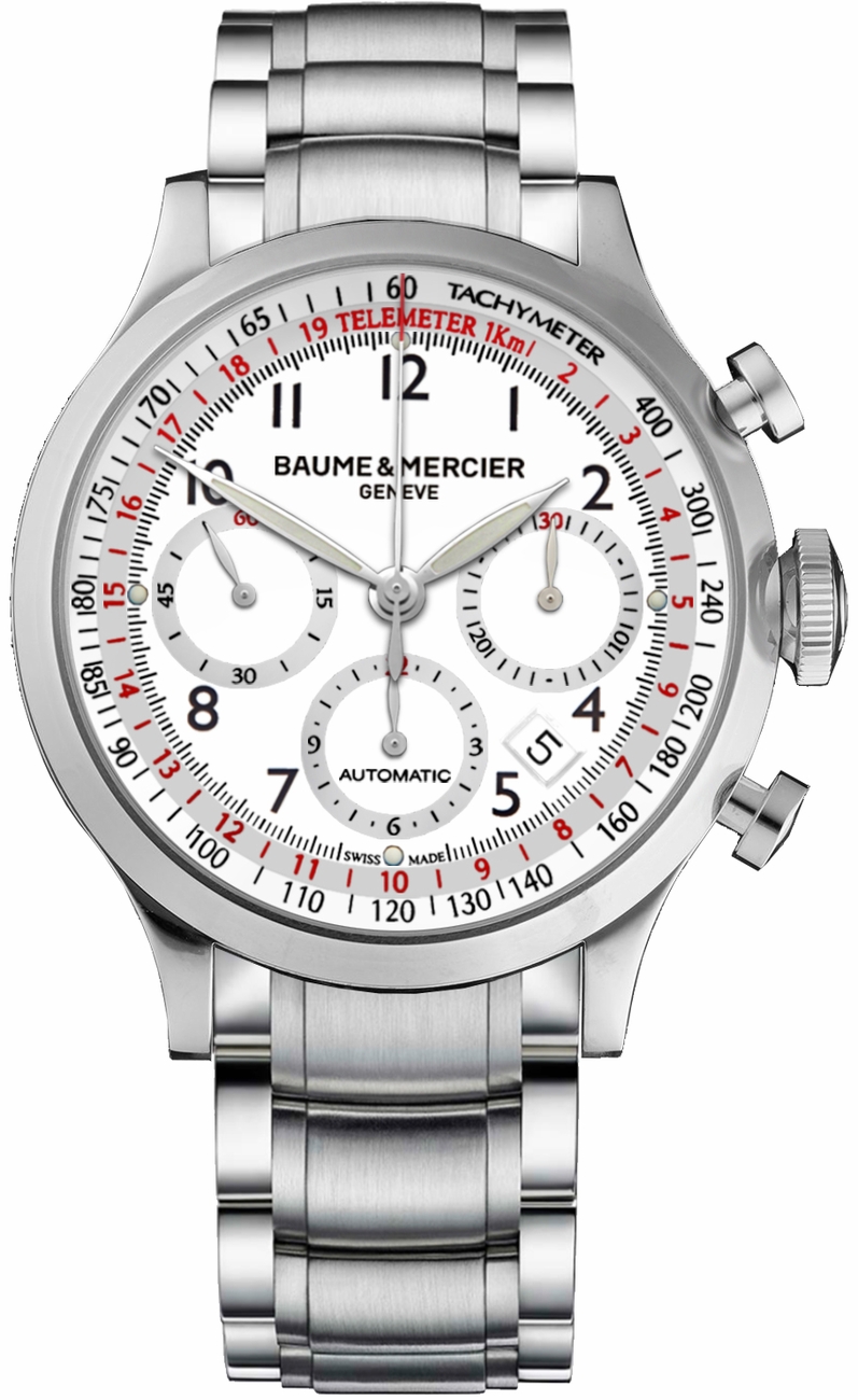 Baume & Mercier Capeland Watches Mens White Self-winding Automatic MOA10061 Watch