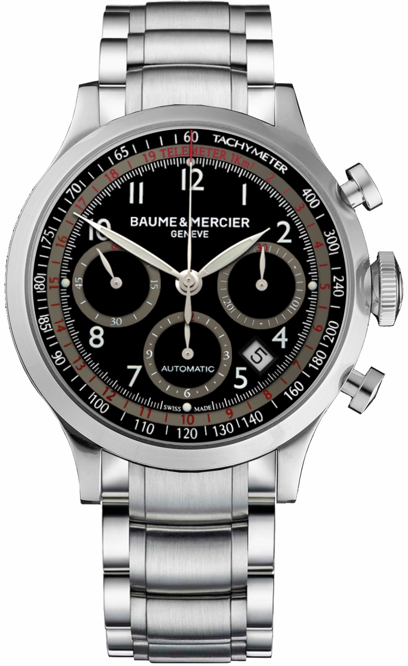 Baume & Mercier Capeland Watches Mens Black Self-winding Automatic MOA10062 Watch