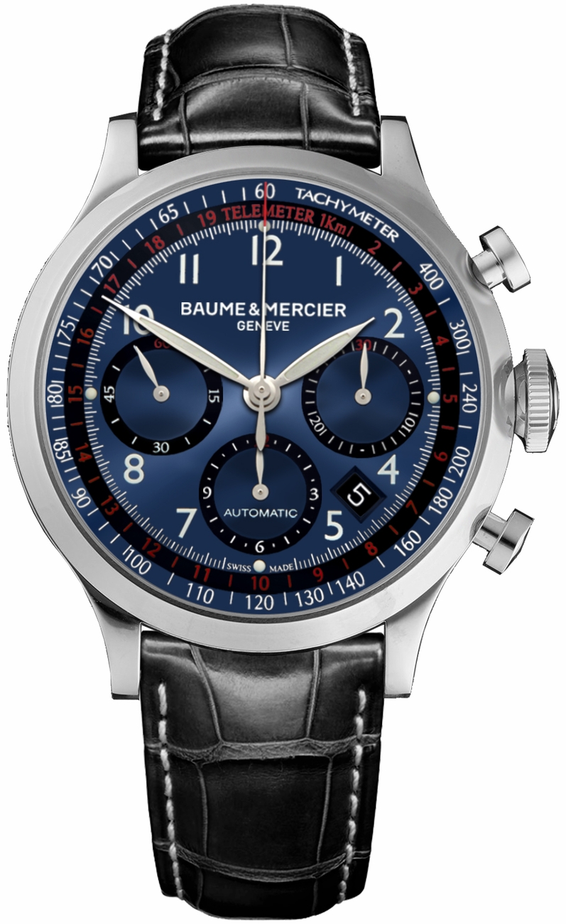Baume & Mercier Capeland Watches Mens Blue Self-winding Automatic MOA10065 Watch