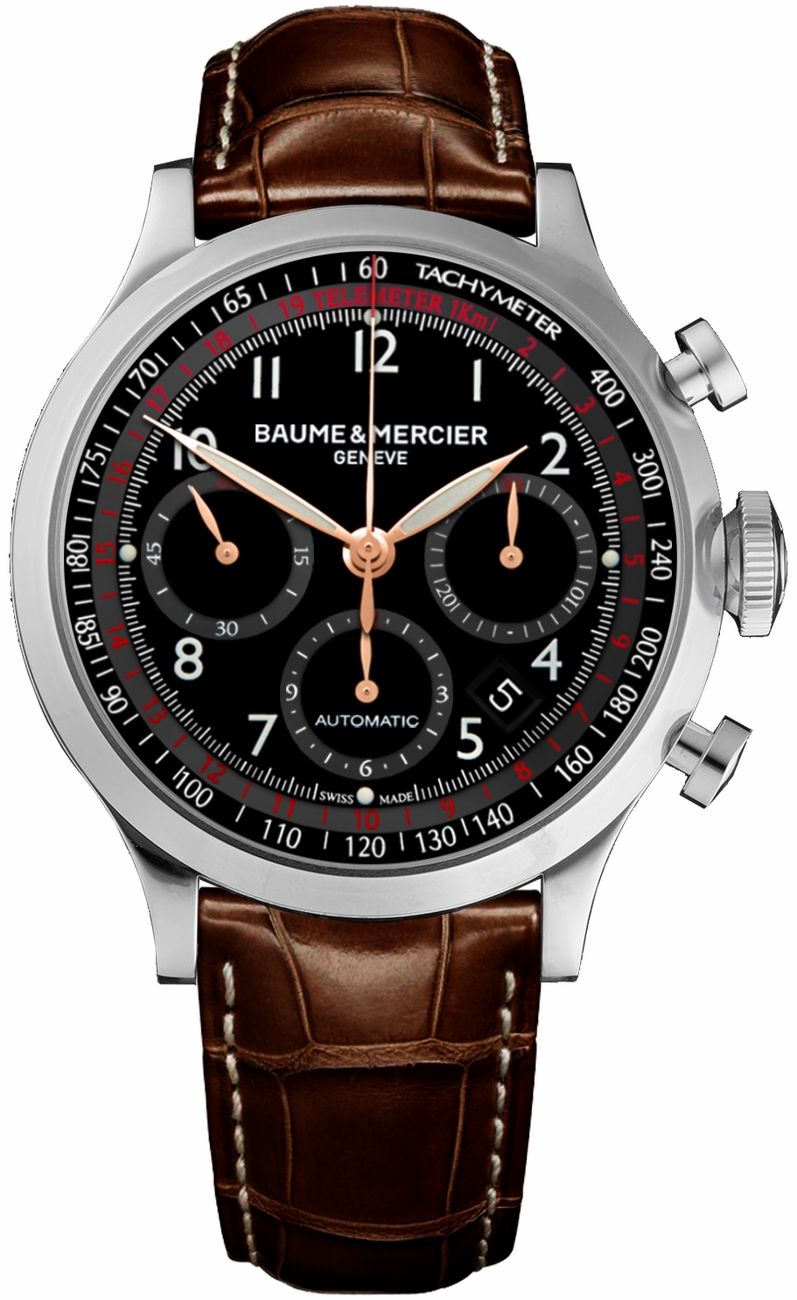 Baume & Mercier Capeland Watches Mens Black Self-winding Automatic MOA10067 Watch