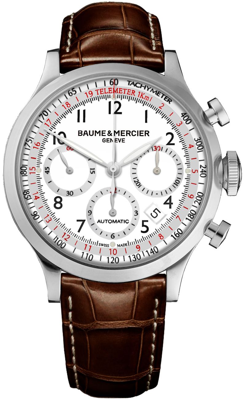 Baume & Mercier Capeland Watches Mens White Self-winding Automatic MOA10082 Watch