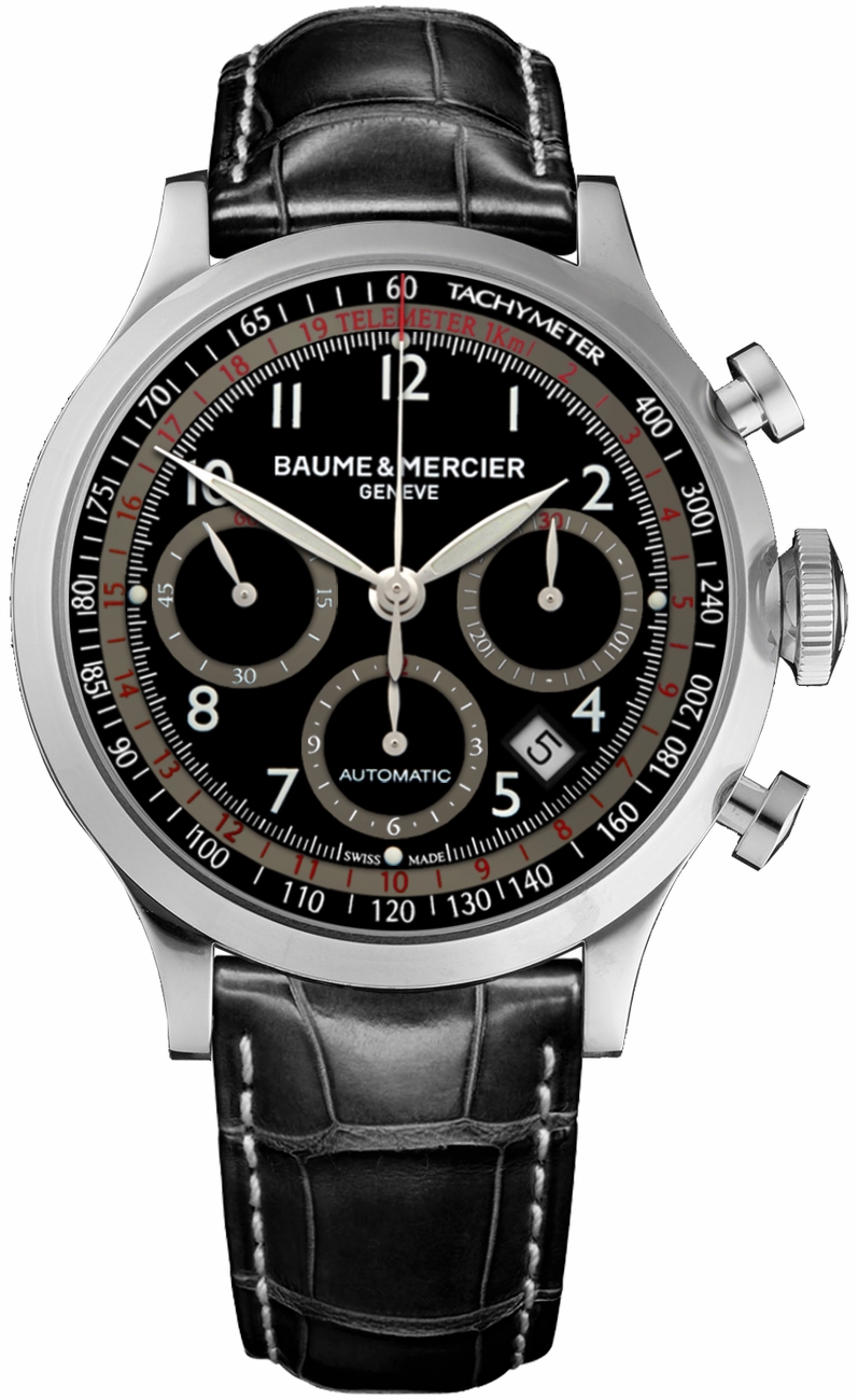 Baume & Mercier Capeland Watches Mens Black Self-winding Automatic MOA10084 Watch