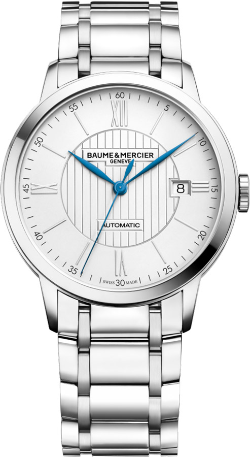 Baume & Mercier Classima Executives Watches Mens Opaline Silver Self-winding Automatic MOA10215 Watch