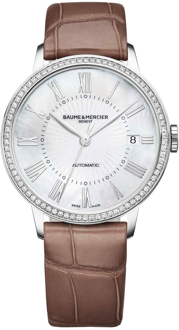 Baume & Mercier Classima Executives Watches Ladies Mother of Pearl White Self-winding Automatic MOA10222 Watch