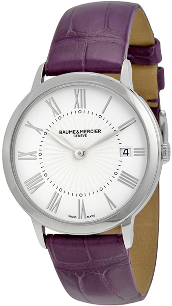 Baume & Mercier Classima Executives Watches Ladies White Battery Operated Quartz MOA10224 Watch