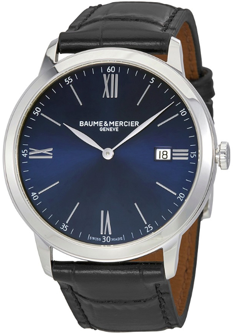 Baume & Mercier Classima Executives Watches Mens Blue Battery Operated Quartz MOA10324 Watch
