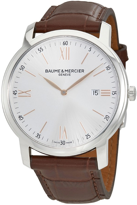 Baume & Mercier Classima Executives Watches Mens Silver Battery Operated Quartz MOA10380 Watch