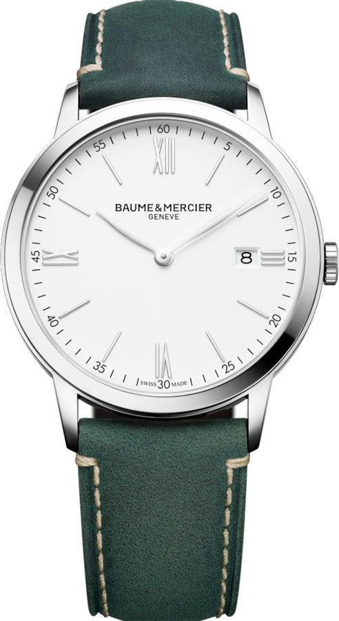 Baume & Mercier Classima Executives Watches Mens White Battery Operated Quartz MOA10388 Watch