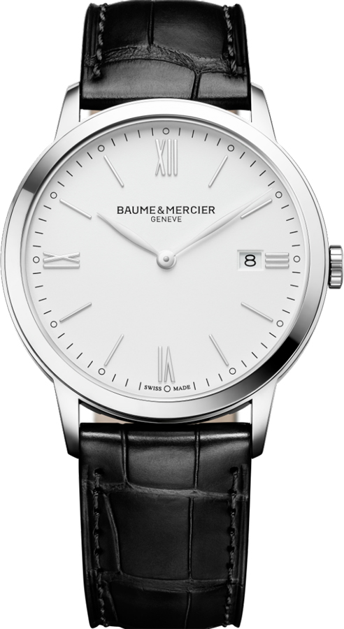 Baume & Mercier Classima Executives Watches Mens White Battery Operated Quartz MOA10414 Watch