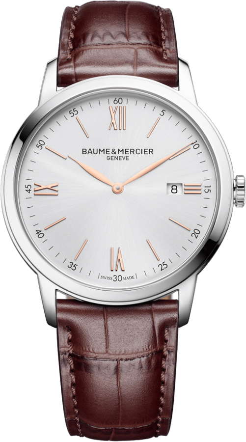 Baume & Mercier Classima Executives Watches Mens Silver Battery Operated Quartz MOA10415 Watch