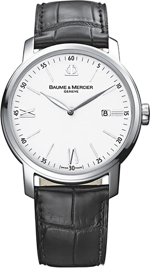 Baume & Mercier Classima Executives Watches Mens White Battery Operated Quartz MOA8485 Watch