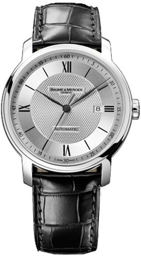 Baume & Mercier Classima Executives Watches Mens Guilloche Silver Self-winding Automatic MOA8868 Watch