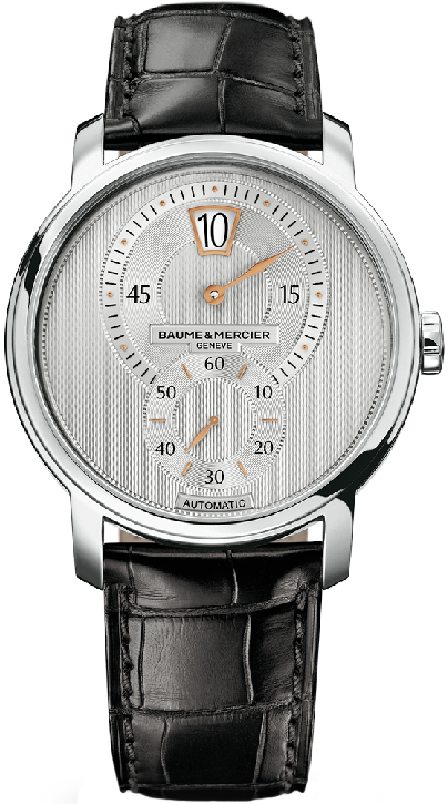 Baume & Mercier Classima Executives Watches Mens Guilloche Silver Self-winding Automatic MOA10039 Watch