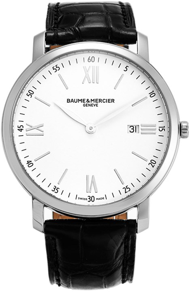 Baume & Mercier Classima Executives Watches Mens White Battery Operated Quartz MOA10097 Watch
