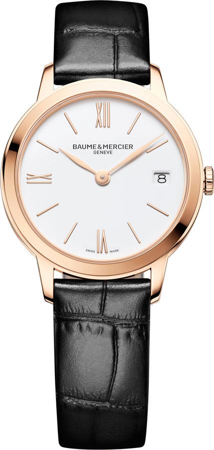 Baume & Mercier Classima Executives Watches Ladies White Battery Operated Quartz MOA10440 Watch