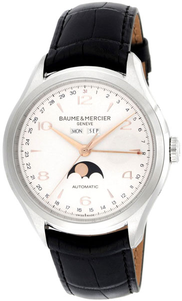 Baume & Mercier Clifton Watches Mens Silver Self-winding Automatic MOA10055 Watch