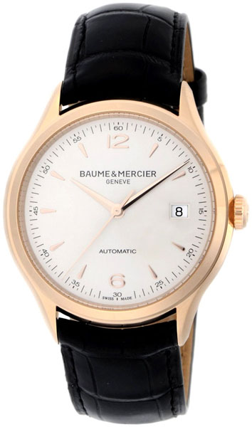 Baume & Mercier Clifton Watches Mens Silver Self-winding Automatic MOA10058 Watch