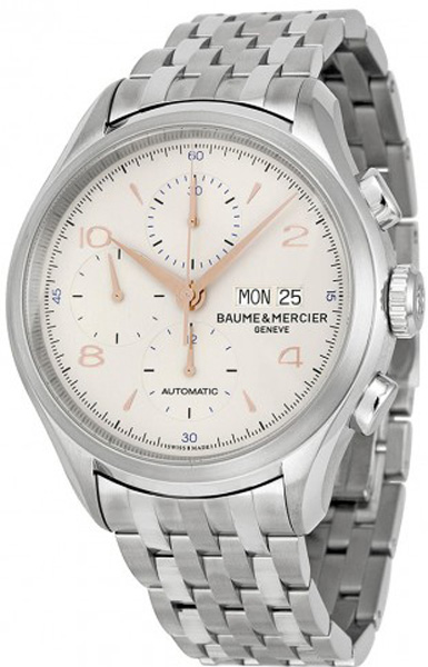 Baume & Mercier Clifton Watches Mens Silver Self-winding Automatic MOA10130 Watch