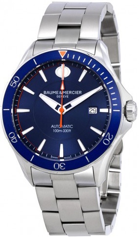 Baume & Mercier Clifton Watches Mens Blue Self-winding Automatic MOA10378 Watch
