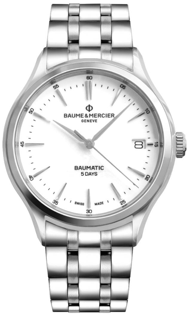 Baume & Mercier Clifton Watches Mens White Self-winding Automatic MOA10400 Watch