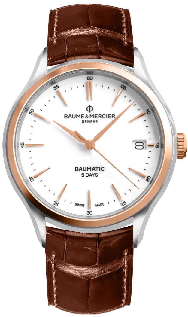 Baume & Mercier Clifton Watches Mens White Self-winding Automatic MOA10401 Watch