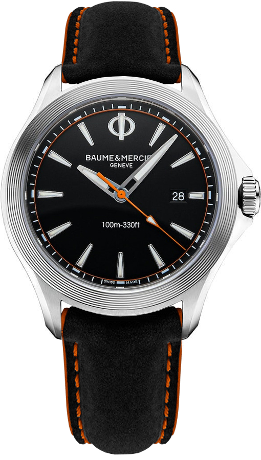 Baume & Mercier Clifton Watches Mens Black Battery Operated Quartz MOA10411 Watch
