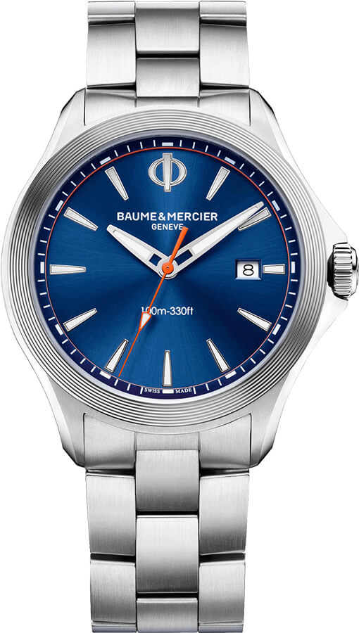 Baume & Mercier Clifton Watches Mens Blue Battery Operated Quartz MOA10413 Watch
