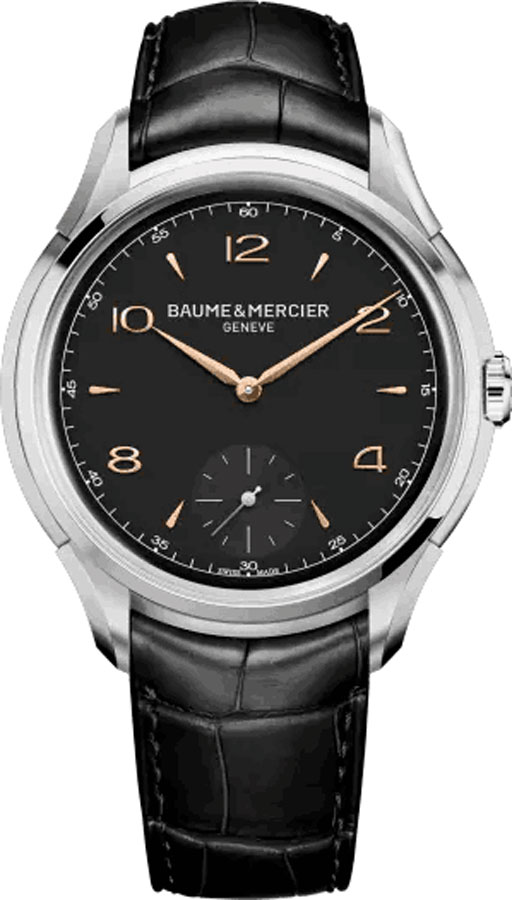Baume & Mercier Clifton Watches Mens Black Manual Winding MOA10364 Watch