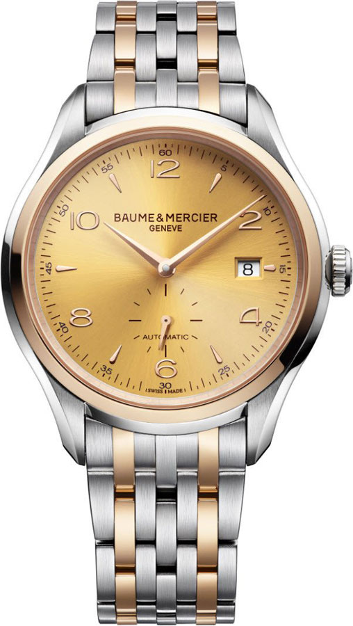 Baume & Mercier Clifton Watches Mens Gold Self-winding Automatic MOA10352 Watch