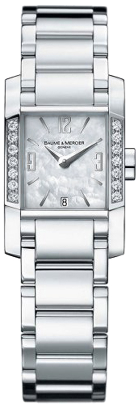 Baume & Mercier Diamant Watches Ladies Pearl White Battery Operated Quartz MOA8569 Watch